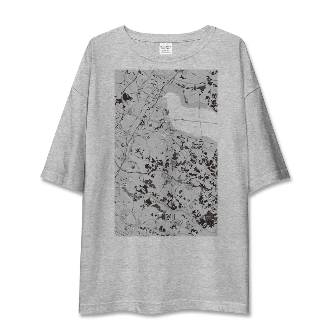 【阿見（茨城県）】地図柄ビッグシルエットTシャツ