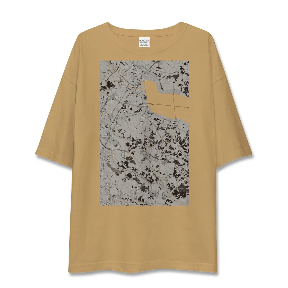 【阿見(茨城県)】地図柄ビッグシルエットTシャツ