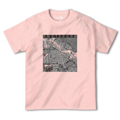 【アムステルダム（オランダ）】地図柄ヘビーウェイトTシャツ