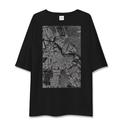 【アムステルダム（オランダ）】地図柄ビッグシルエットTシャツ