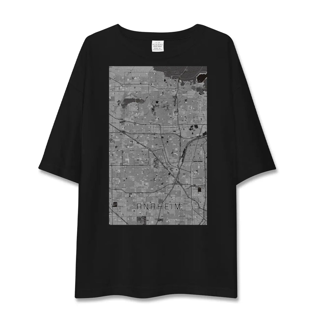 【アナハイム（アメリカ）】地図柄ビッグシルエットTシャツ