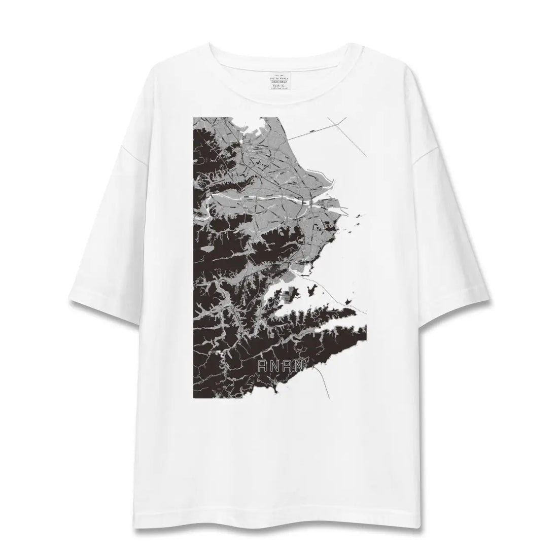 【阿南(徳島県)】地図柄ビッグシルエットTシャツ