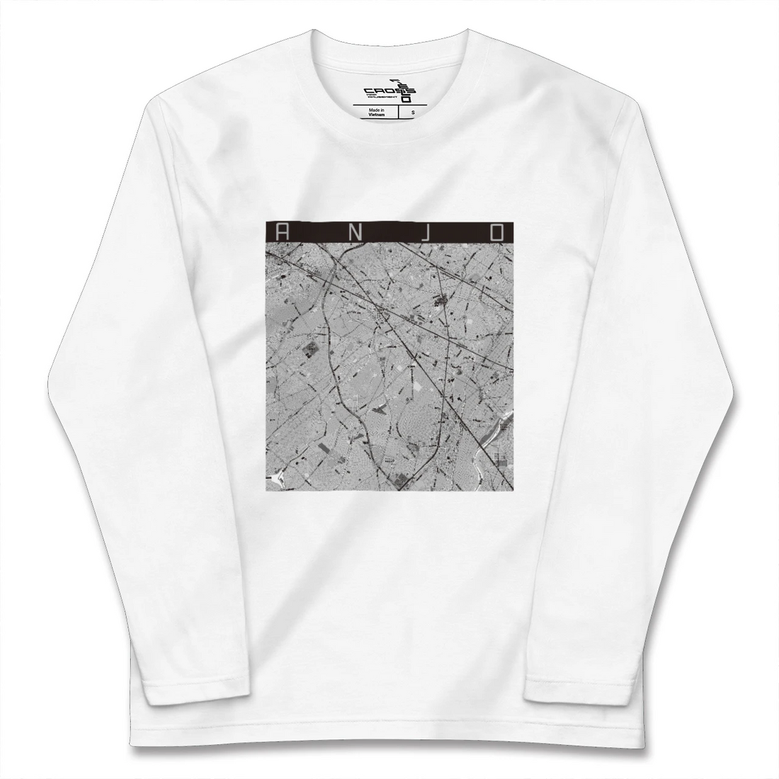 【安城(愛知県)】地図柄ロングスリーブTシャツ