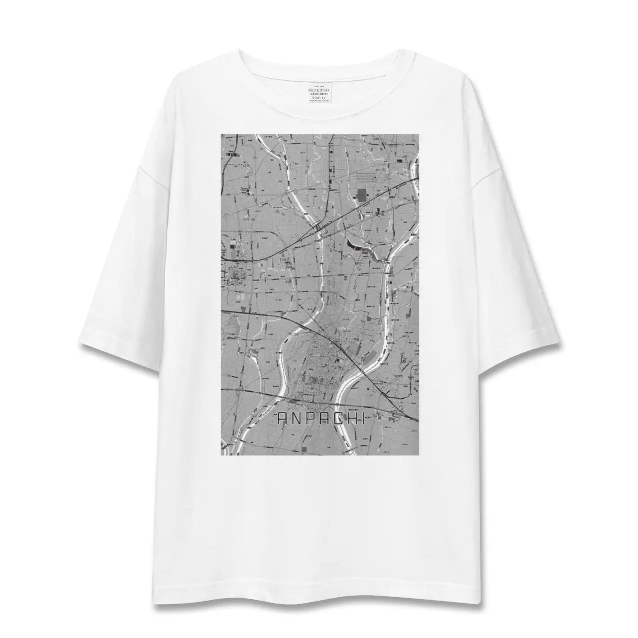 【安八（岐阜県）】地図柄ビッグシルエットTシャツ