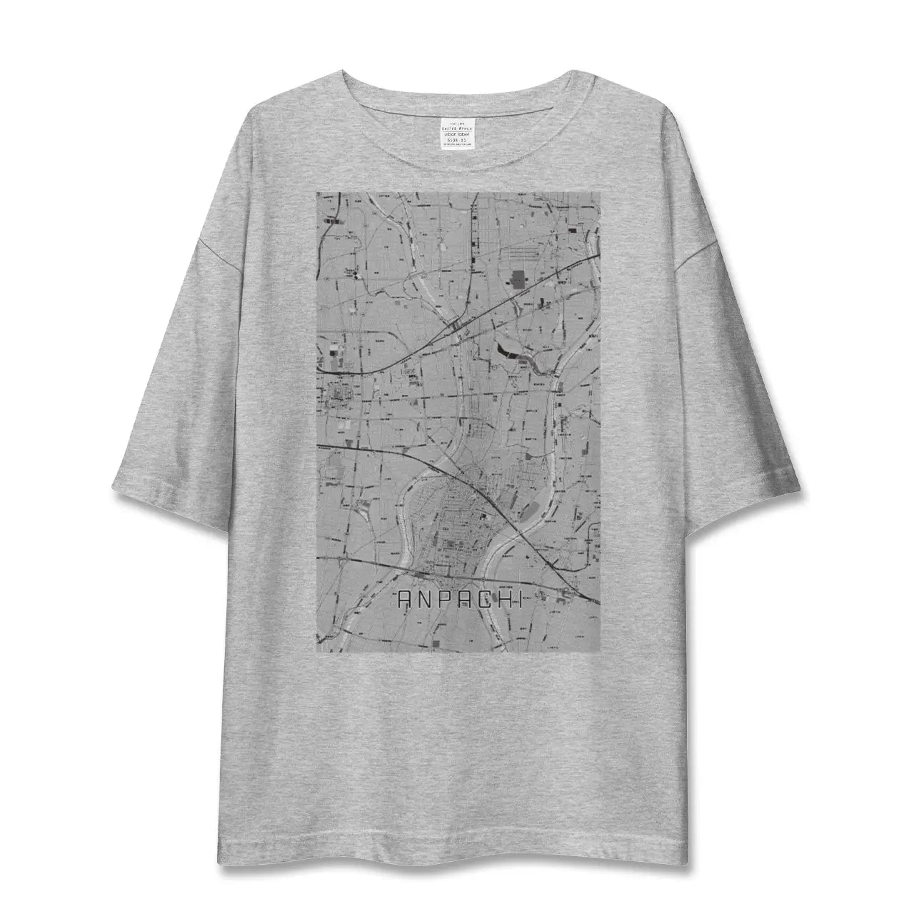 【安八（岐阜県）】地図柄ビッグシルエットTシャツ