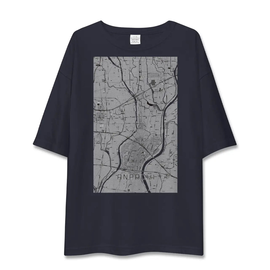 【安八（岐阜県）】地図柄ビッグシルエットTシャツ