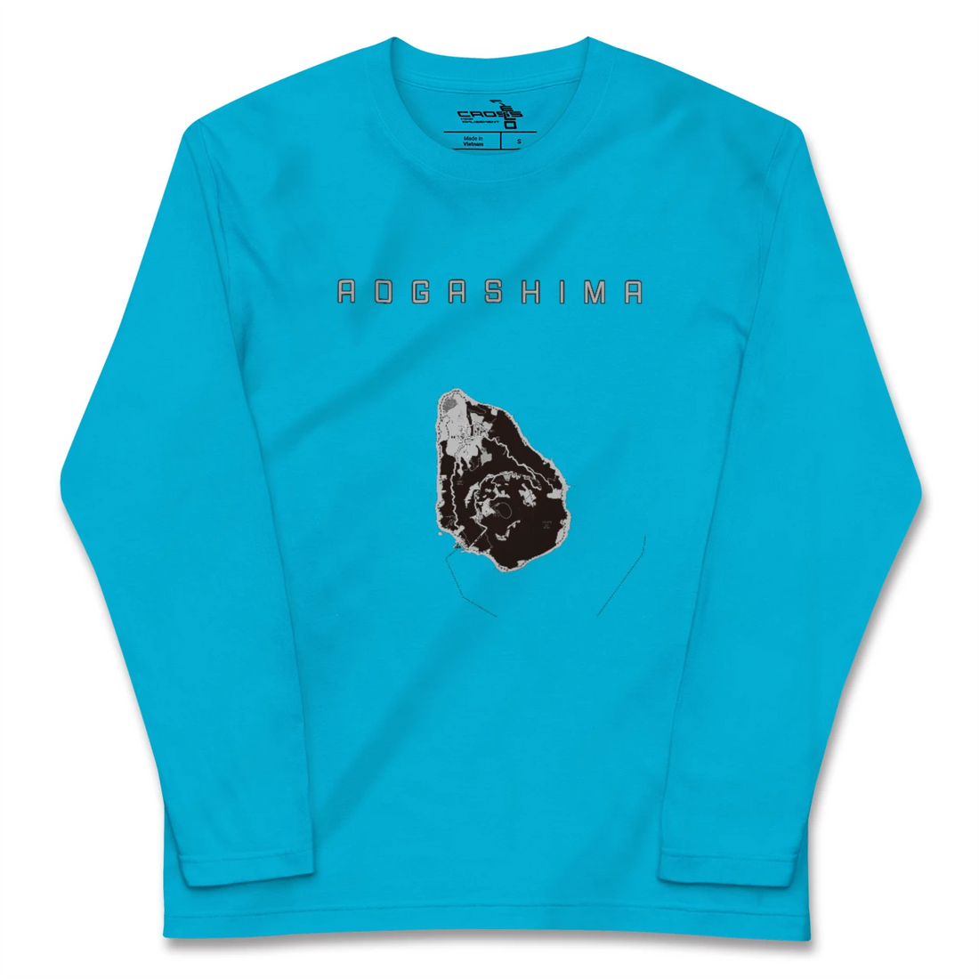 【青ヶ島(東京都)】地図柄ロングスリーブTシャツ