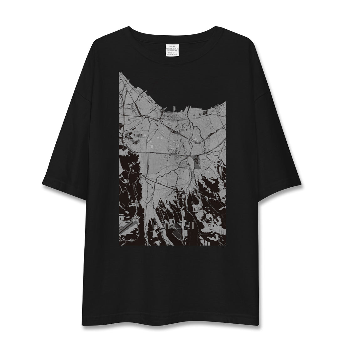 【青森（青森県）】地図柄ビッグシルエットTシャツ