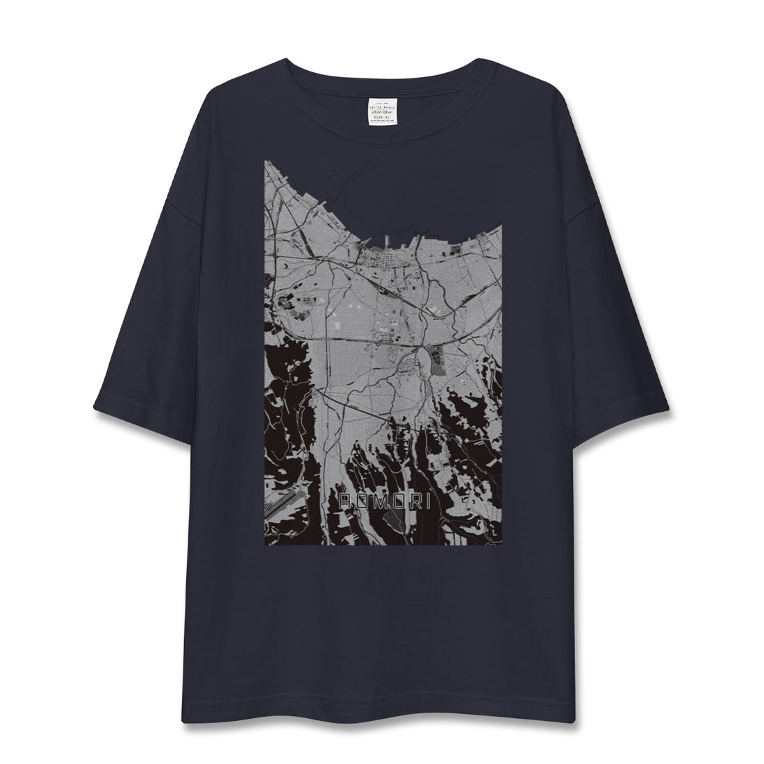 【青森(青森県)】地図柄ビッグシルエットTシャツ