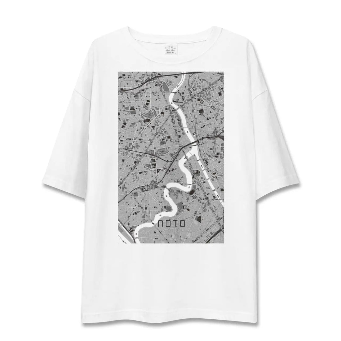 【青砥(東京都)】地図柄ビッグシルエットTシャツ