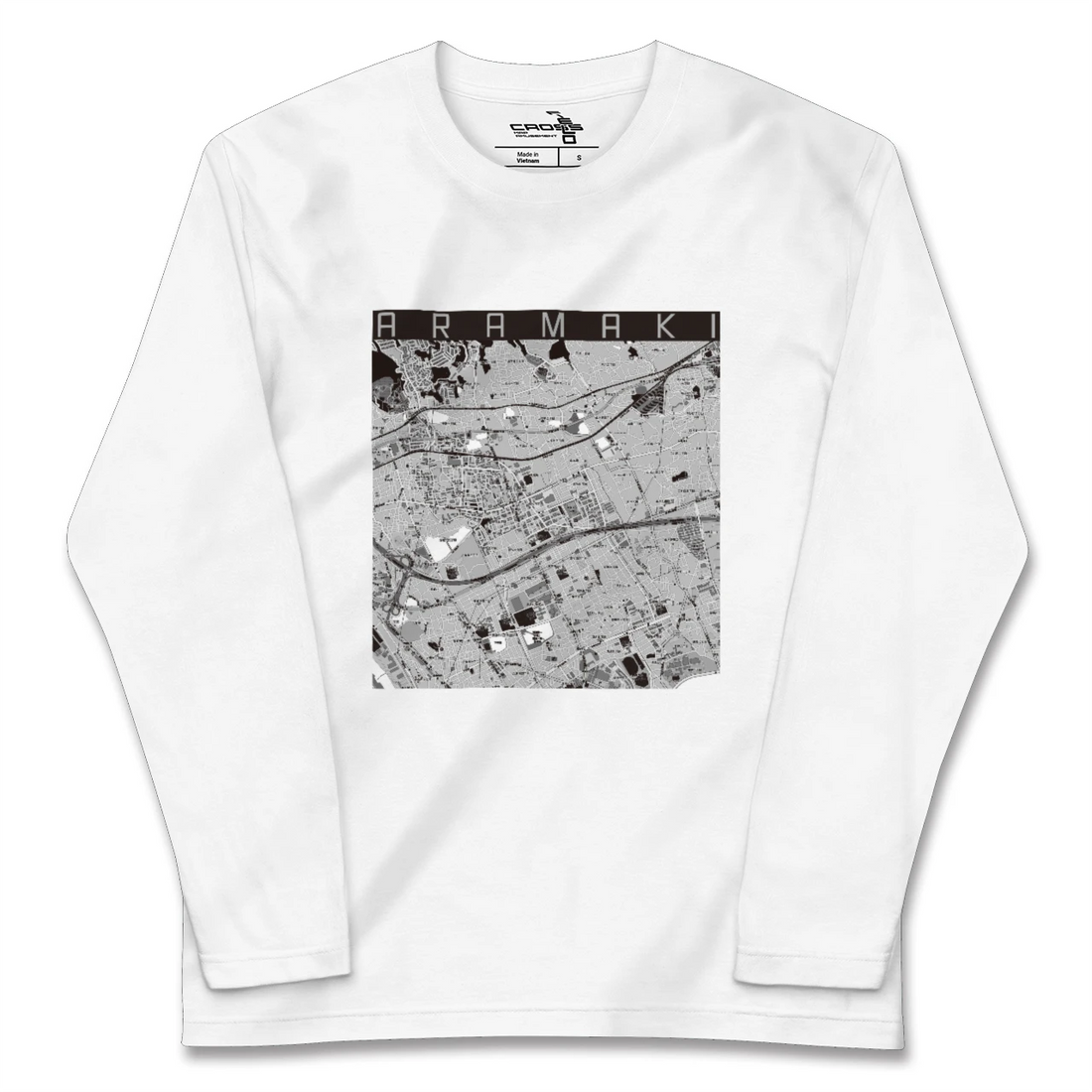 【荒牧(兵庫県)】地図柄ロングスリーブTシャツ