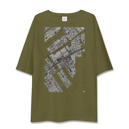 【有明（東京都）】地図柄ビッグシルエットTシャツ
