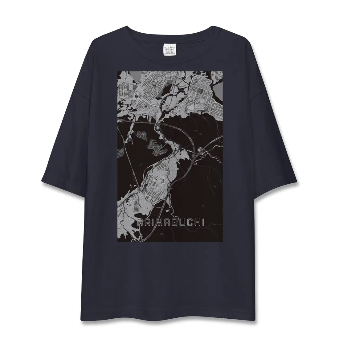 【有馬口（兵庫県）】地図柄ビッグシルエットTシャツ