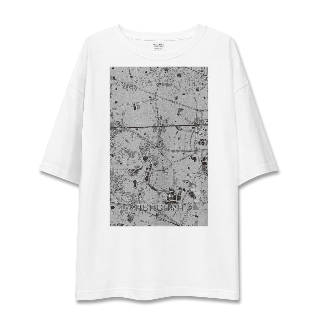 【阿佐ケ谷(東京都)】地図柄ビッグシルエットTシャツ