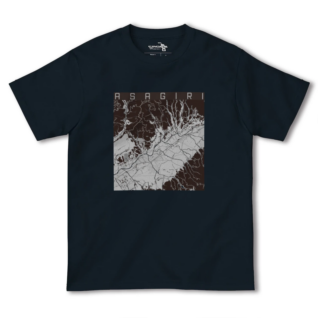 【あさぎり(熊本県)】地図柄ヘビーウェイトTシャツ