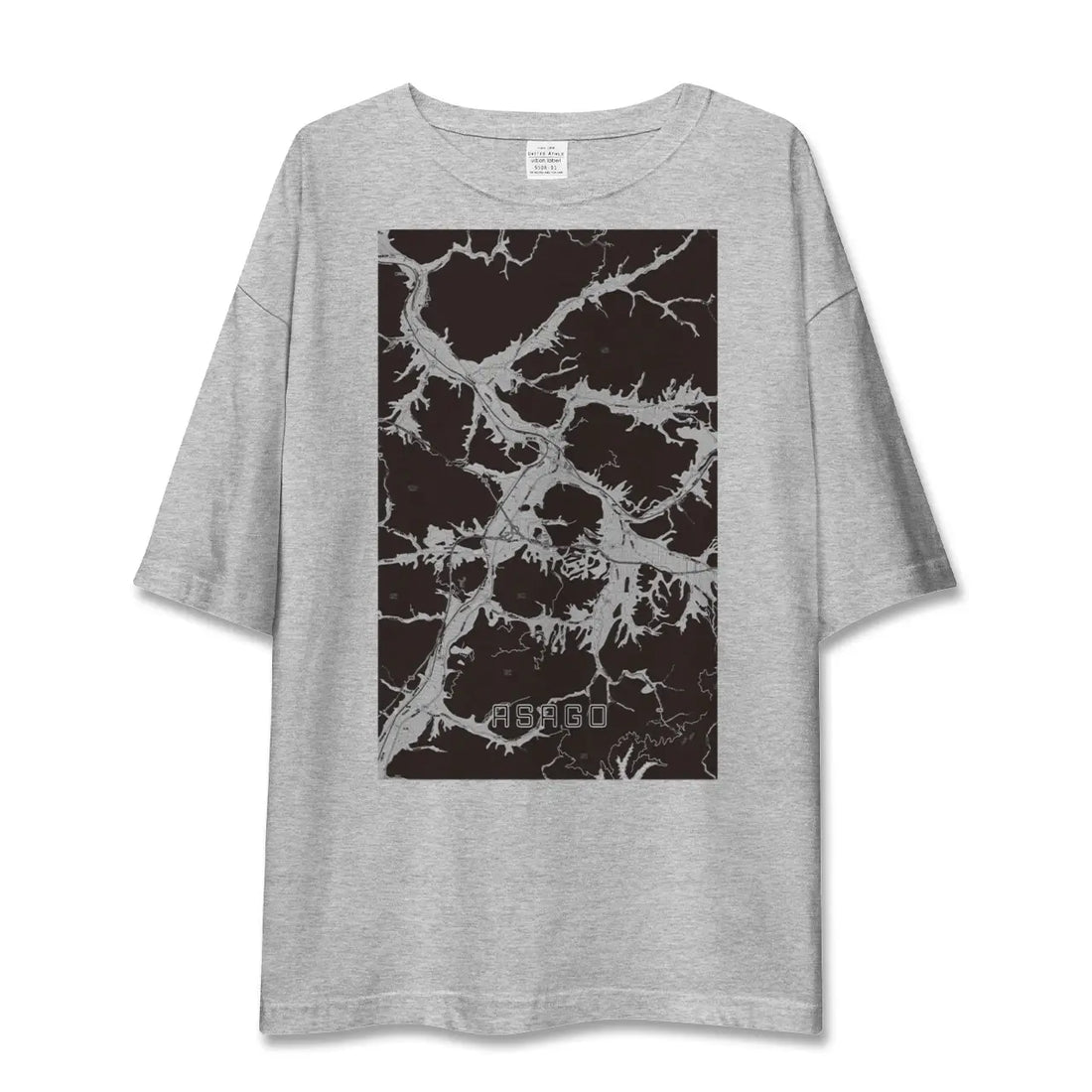 【朝来（兵庫県）】地図柄ビッグシルエットTシャツ