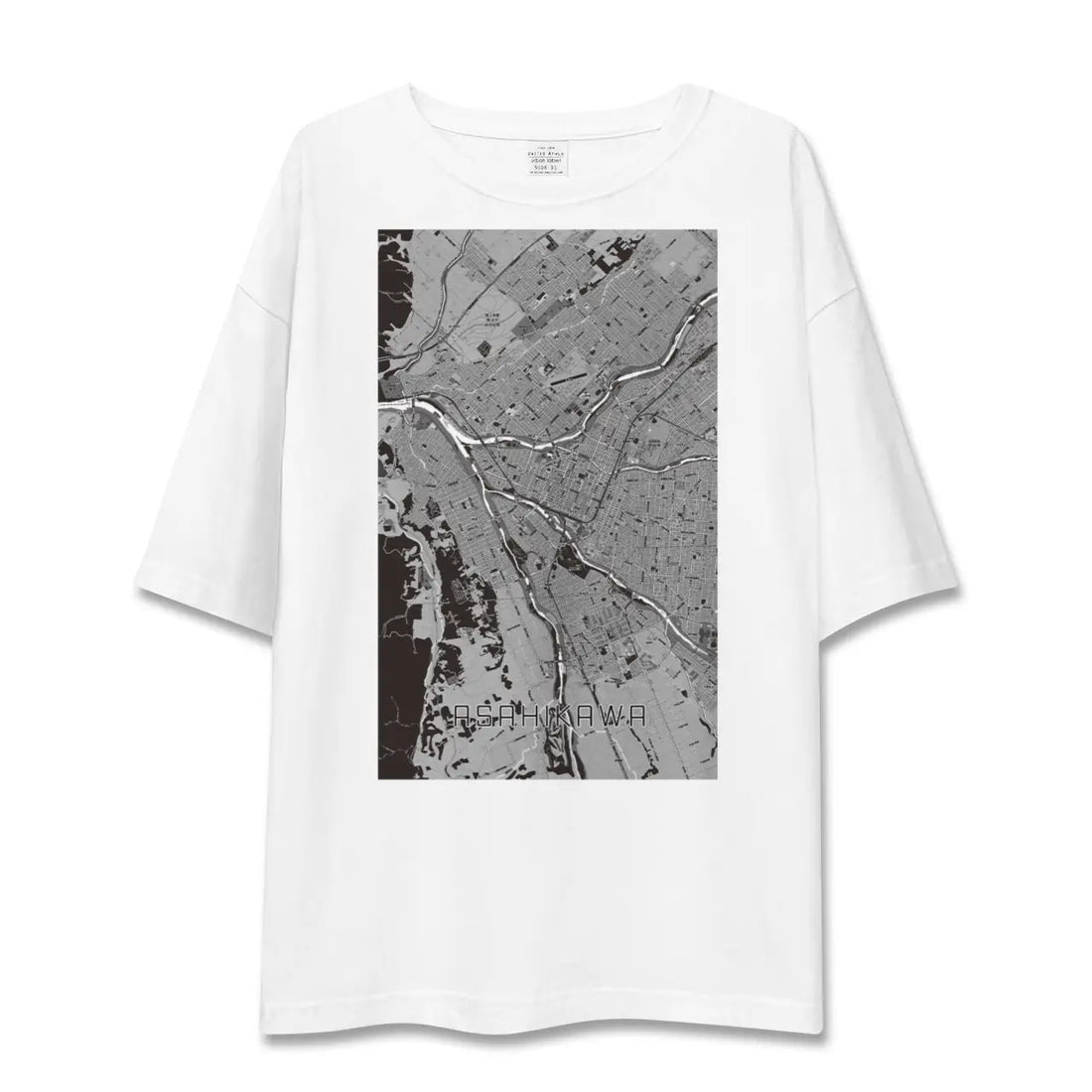 【旭川(北海道)】地図柄ビッグシルエットTシャツ