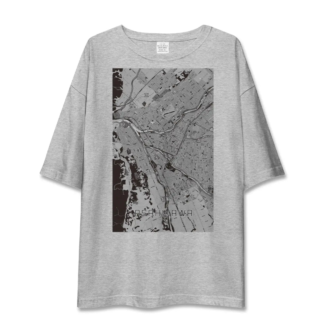 【旭川（北海道）】地図柄ビッグシルエットTシャツ