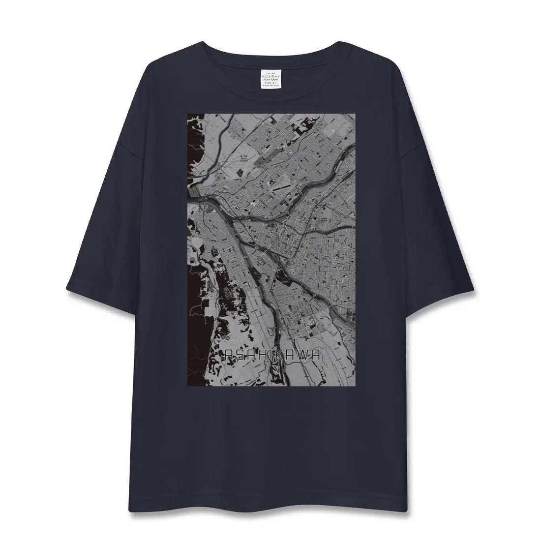 【旭川（北海道）】地図柄ビッグシルエットTシャツ