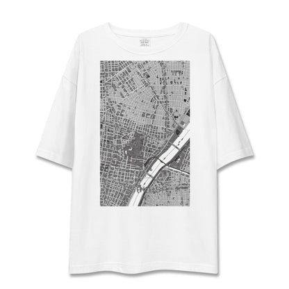 【浅草2（東京都）】地図柄ビッグシルエットTシャツ