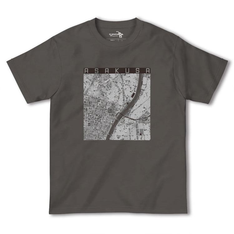 【浅草（東京都-区部）】地図柄ヘビーウェイトTシャツ