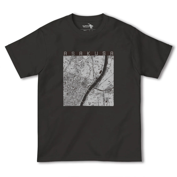 【浅草（東京都-区部）】地図柄ヘビーウェイトTシャツ