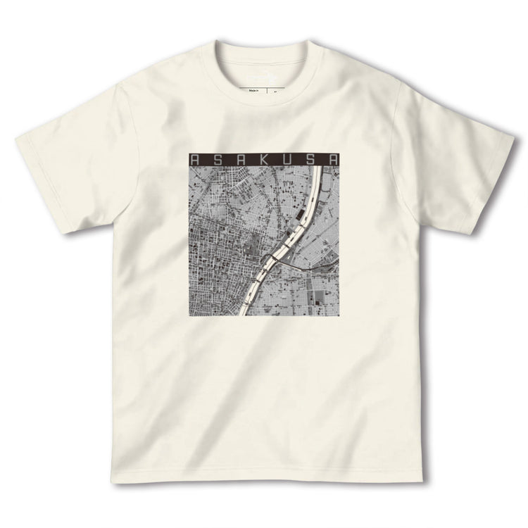【浅草（東京都-区部）】地図柄ヘビーウェイトTシャツ
