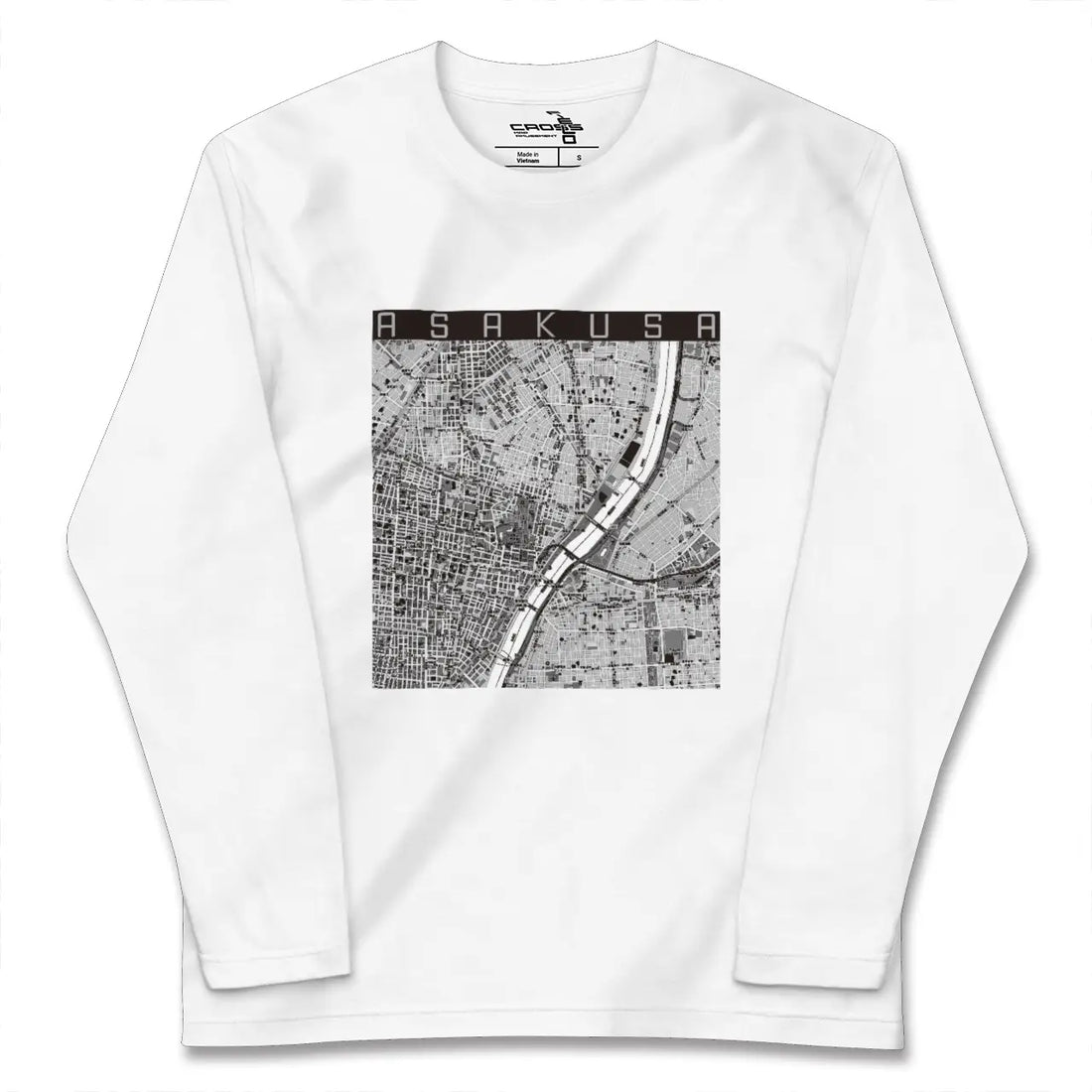 【浅草(東京都)】地図柄ロングスリーブTシャツ