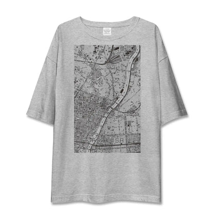 【浅草（東京都）】地図柄ビッグシルエットTシャツ