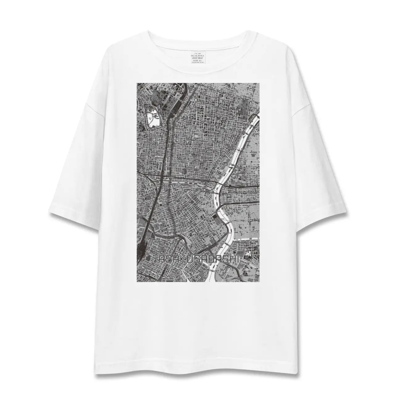 【浅草橋（東京都）】地図柄ビッグシルエットTシャツ
