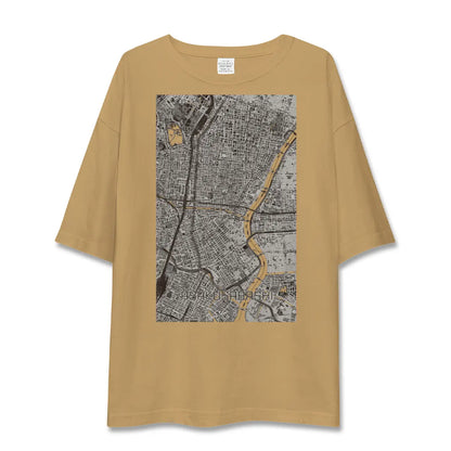 【浅草橋（東京都）】地図柄ビッグシルエットTシャツ