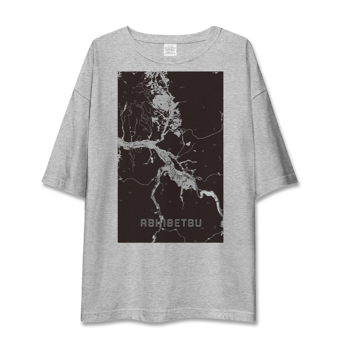 【芦別(北海道)】地図柄ビッグシルエットTシャツ