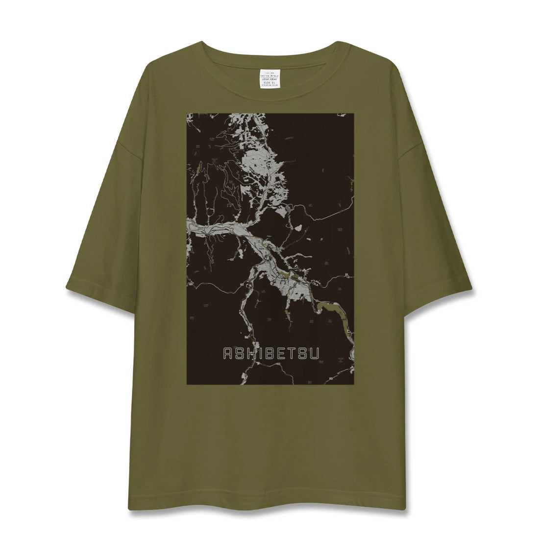 【芦別（北海道）】地図柄ビッグシルエットTシャツ