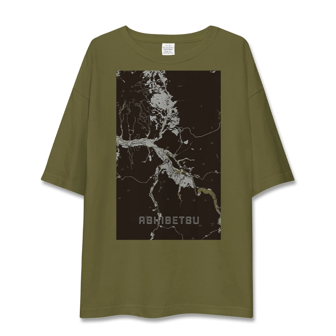 【芦別(北海道)】地図柄ビッグシルエットTシャツ