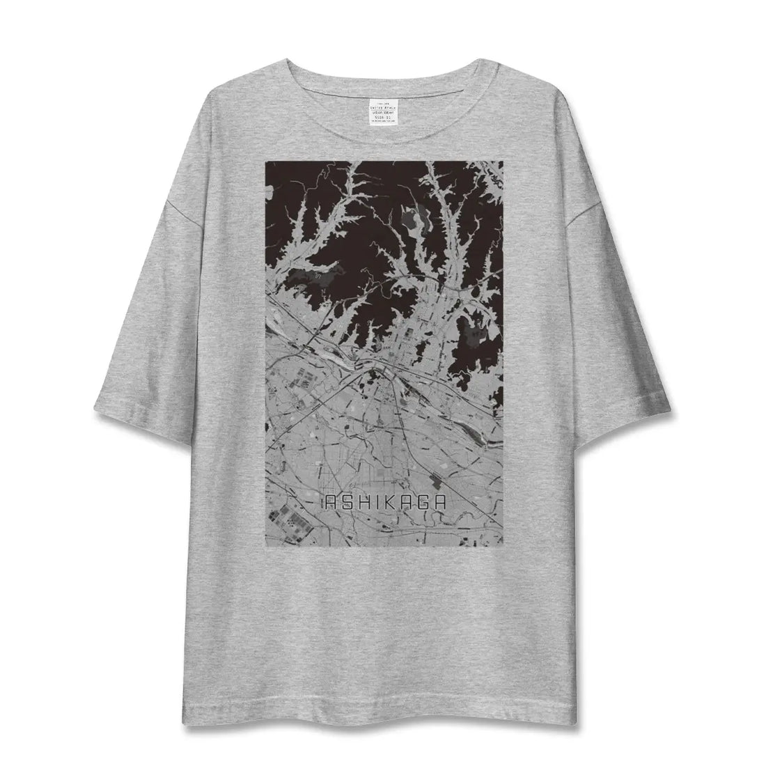 【足利（栃木県）】地図柄ビッグシルエットTシャツ