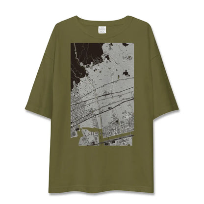 【芦屋（兵庫県）】地図柄ビッグシルエットTシャツ