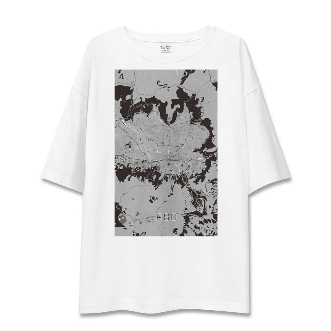 【阿蘇2(熊本県)】地図柄ビッグシルエットTシャツ