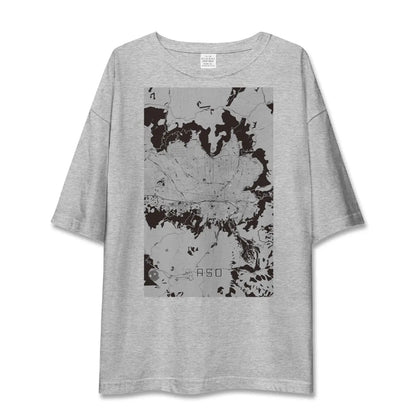 【阿蘇2（熊本県）】地図柄ビッグシルエットTシャツ