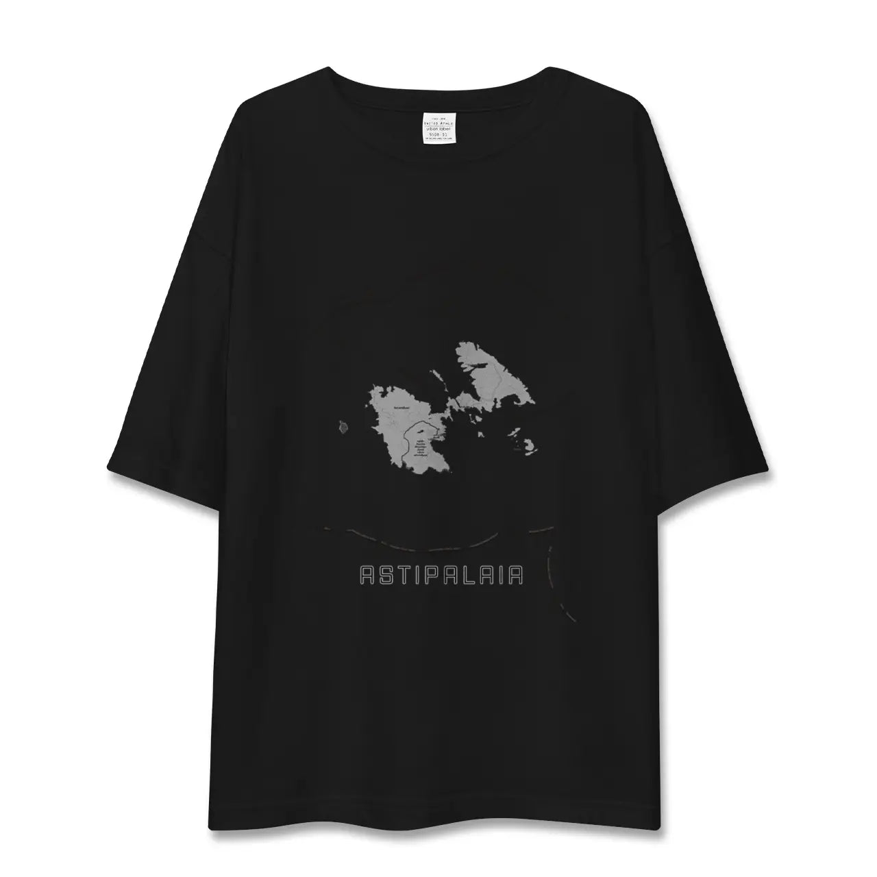 【アスティパレア（ギリシャ）】地図柄ビッグシルエットTシャツ