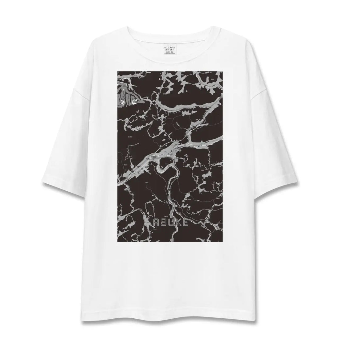 【足助(愛知県)】地図柄ビッグシルエットTシャツ