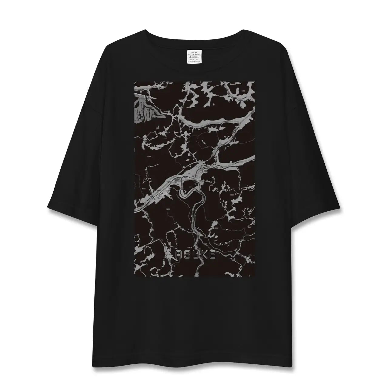 【足助（愛知県）】地図柄ビッグシルエットTシャツ