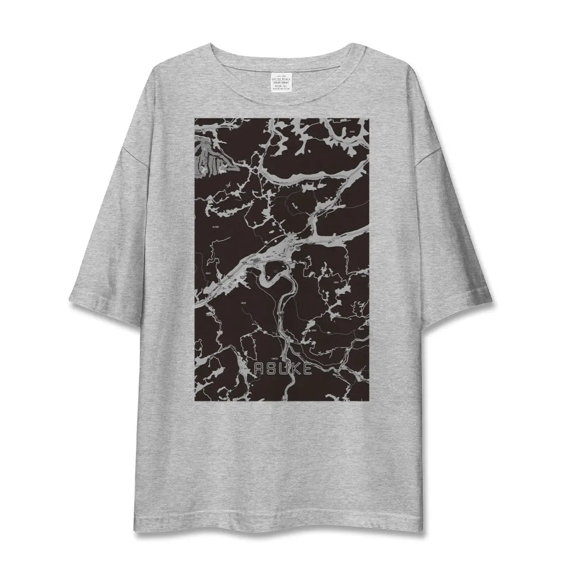 【足助（愛知県）】地図柄ビッグシルエットTシャツ