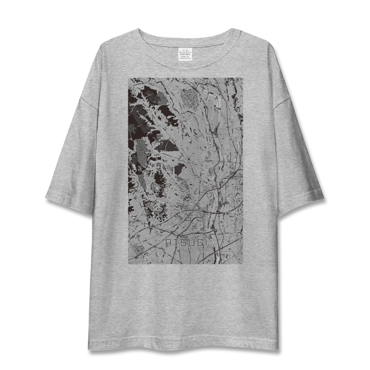 【厚木（神奈川県）】地図柄ビッグシルエットTシャツ