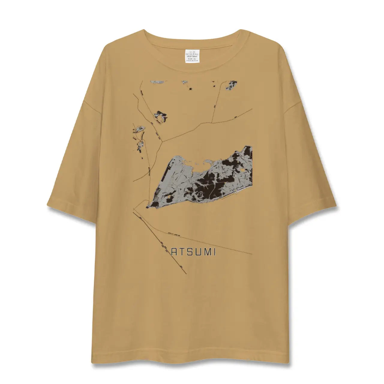 【渥美（愛知県）】地図柄ビッグシルエットTシャツ