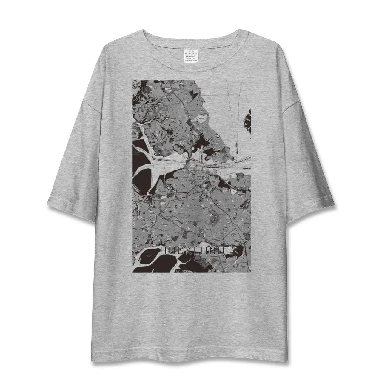 【オークランド（ニュージーランド）】地図柄ビッグシルエットTシャツ
