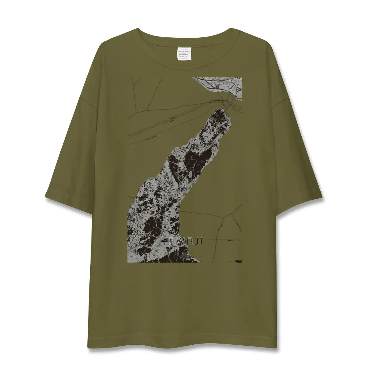【淡路（兵庫県）】地図柄ビッグシルエットTシャツ