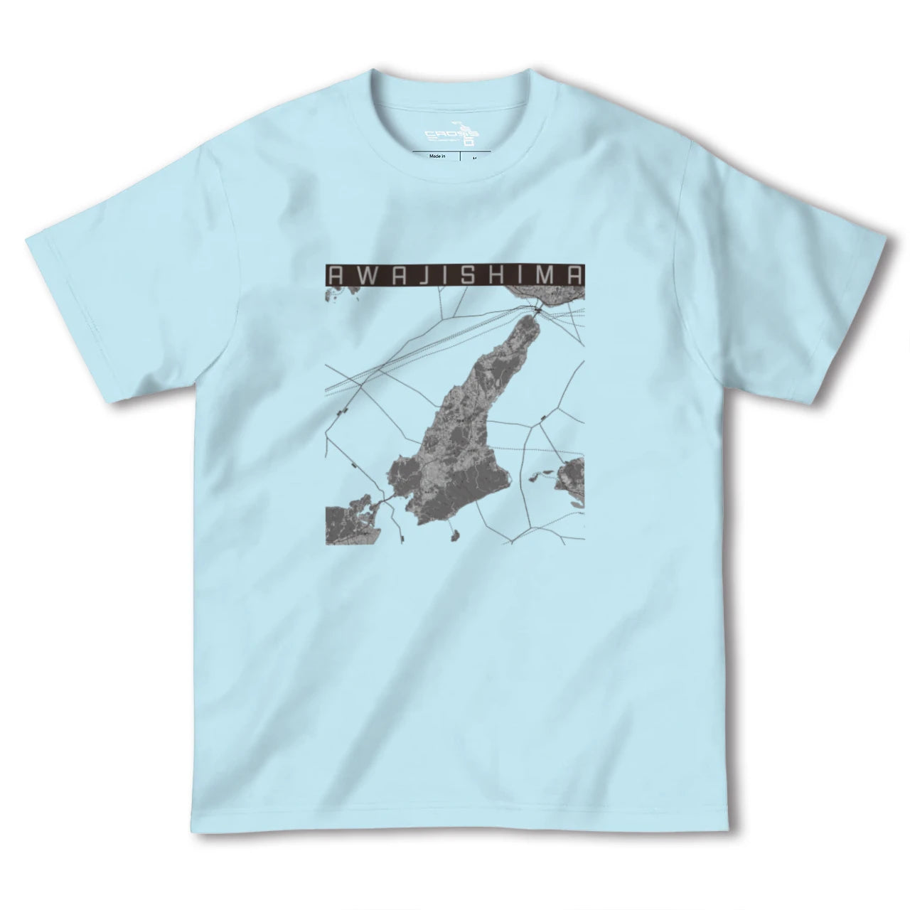 【淡路島2（兵庫県）】地図柄ヘビーウェイトTシャツ