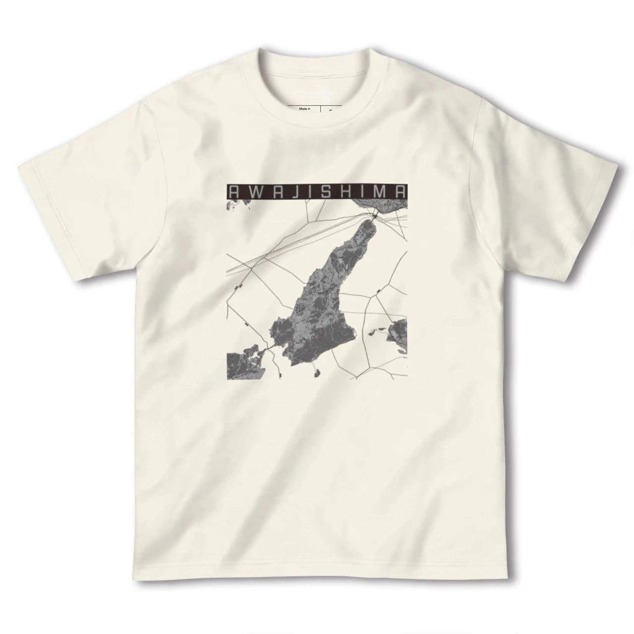 【淡路島2（兵庫県）】地図柄ヘビーウェイトTシャツ