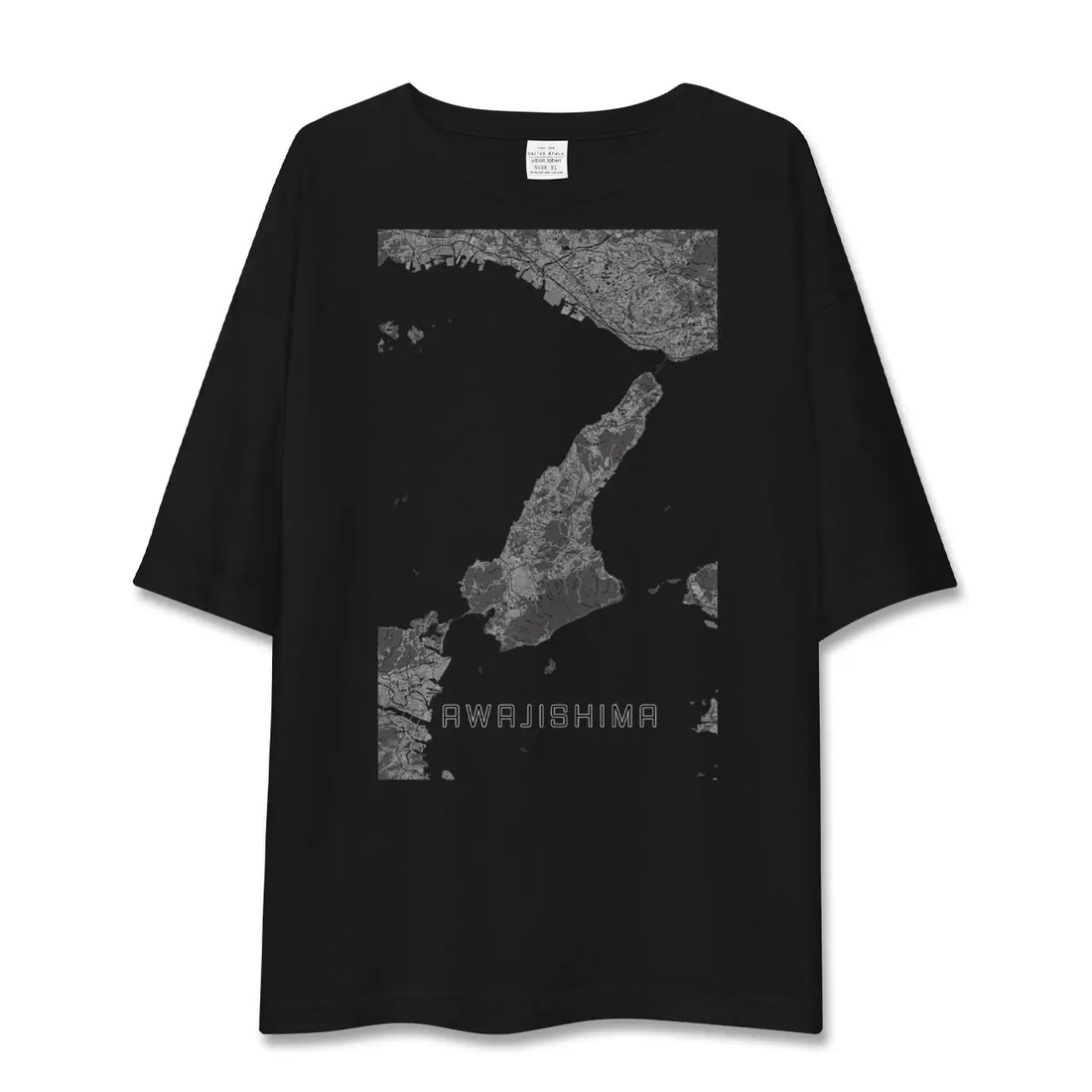 【淡路島2（兵庫県）】地図柄ビッグシルエットTシャツ