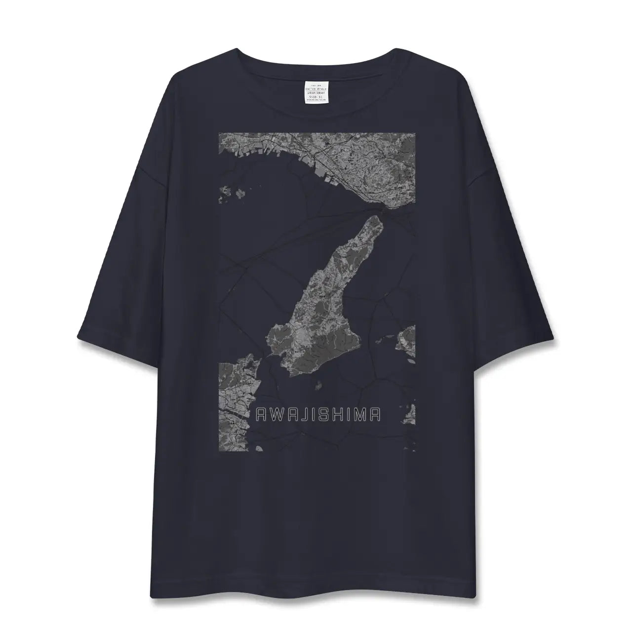 【淡路島2（兵庫県）】地図柄ビッグシルエットTシャツ